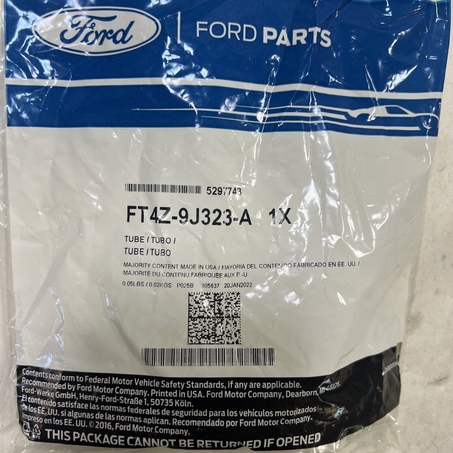 Genuine OEM Ford Oil Tube Assembly FT4Z9J323A