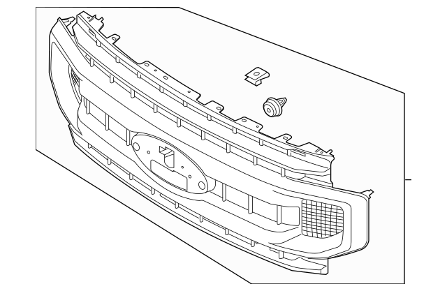 Genuine OEM Ford F-250 F-350 Front Bumper Upper Grille 2020-2022 LC3Z8200BA