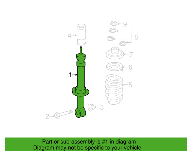 Genuine OEM Ford Suspension Shock Absorber-Shock ABSorber Motorcraft AST86019