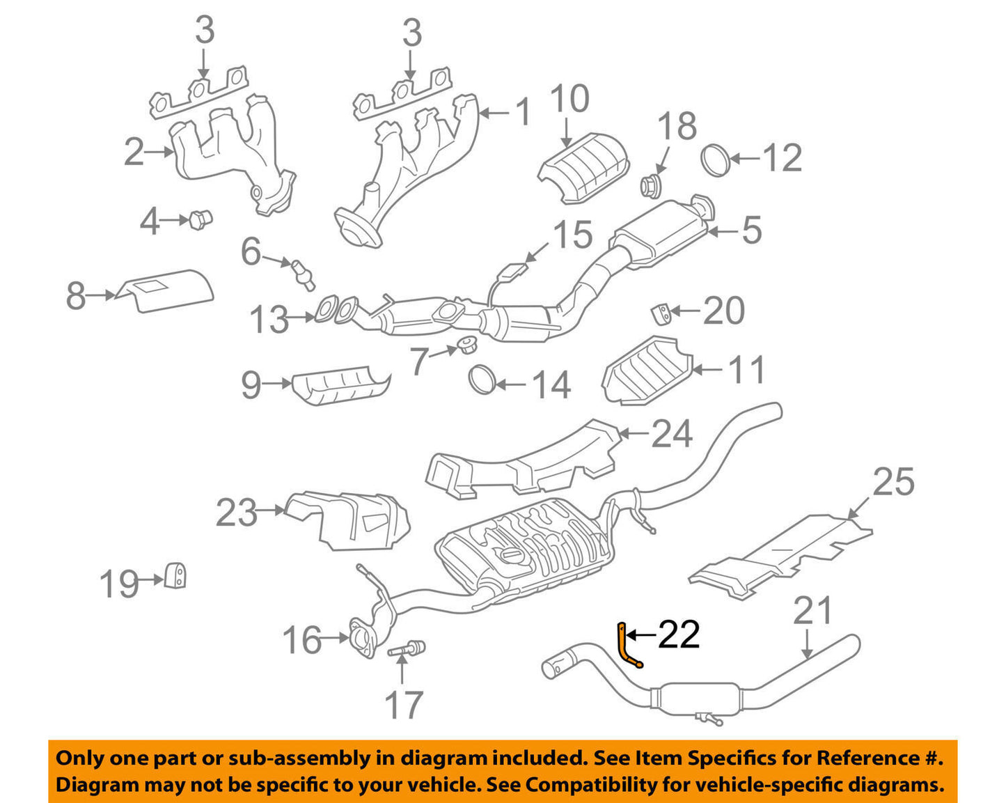 2002-2005 Ford Explorer Exhaust Bracket Rear OEM New 1L2Z5K272AA