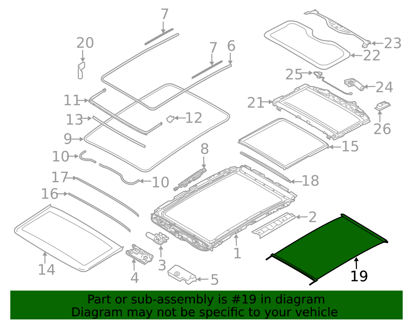 Genuine BMW X7 Roof Sunshade Blue With alcantara, blue. 2019-2022 54109465472