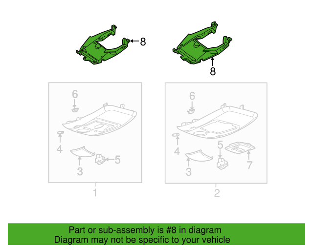 Genuine OEM Ford Explorer Mountaineer Overhead Console Bracket 1L2Z78519K22CA