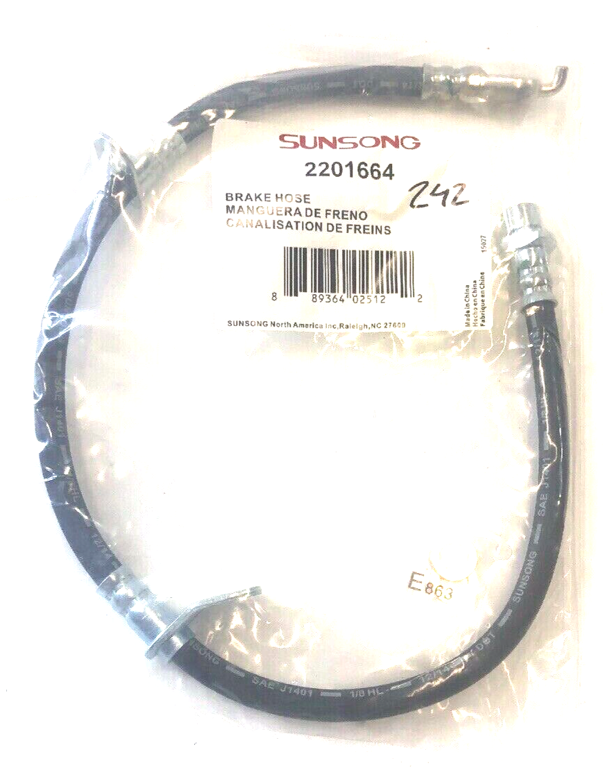 New Sunsong 2201664 Brake Hydraulic Hose Front Right fits 12-15 Scion iQ