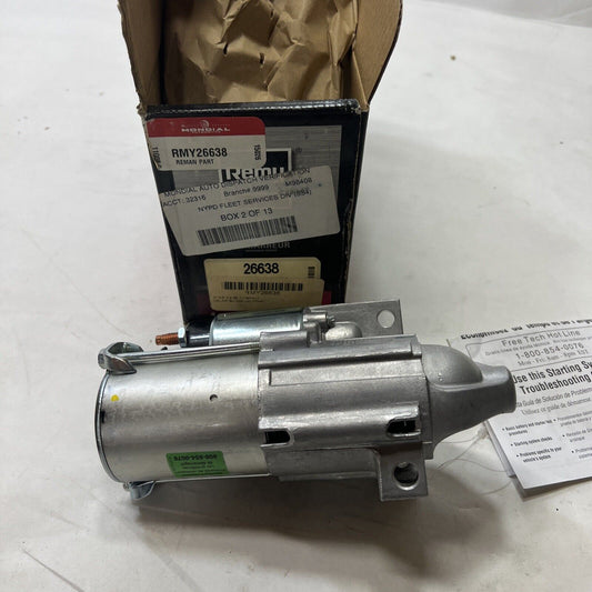 New Starter Motor-Premium Remy 26638 Reman