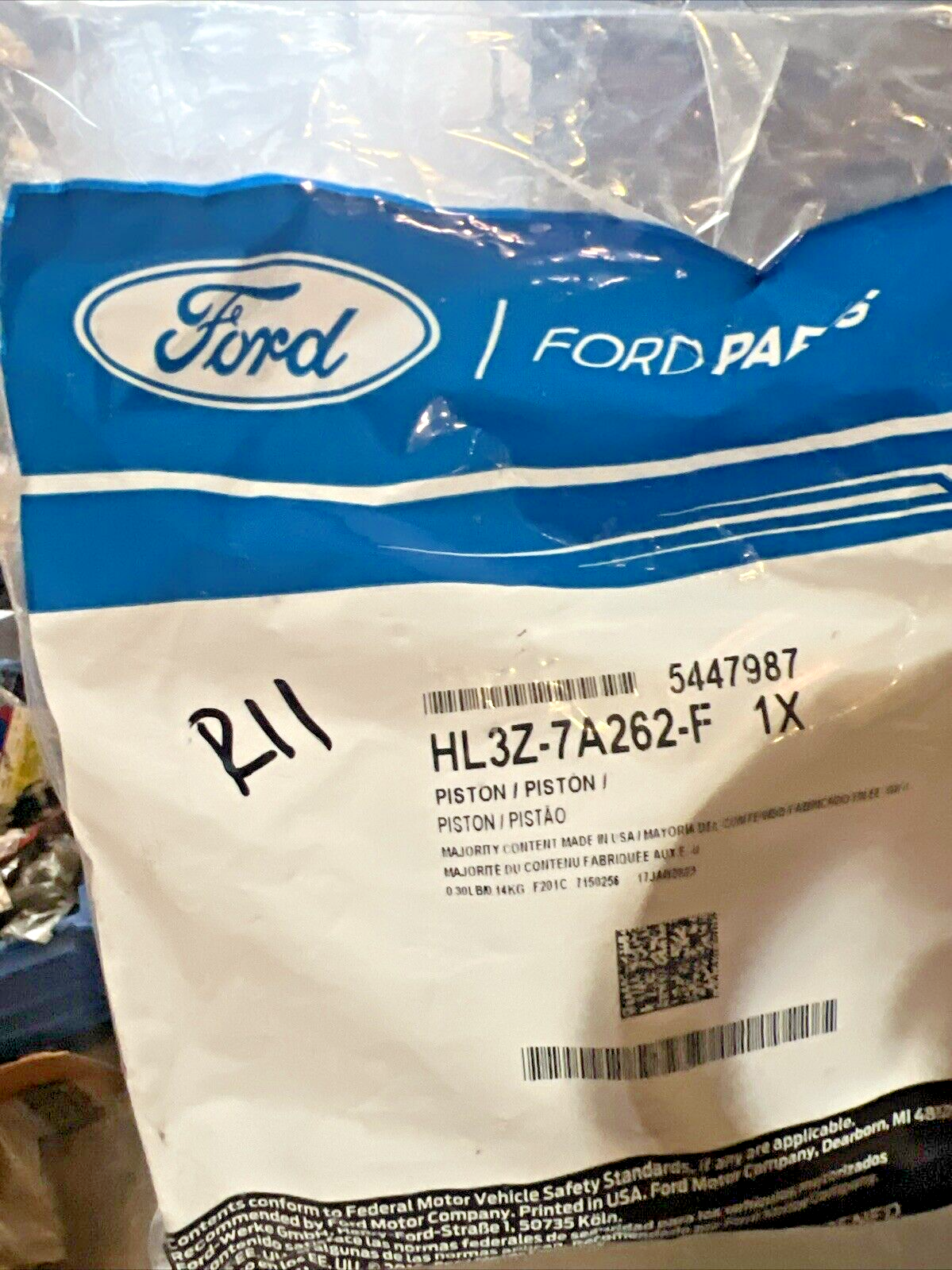 Genuine OEM Ford Piston Ring HL3Z7A262F