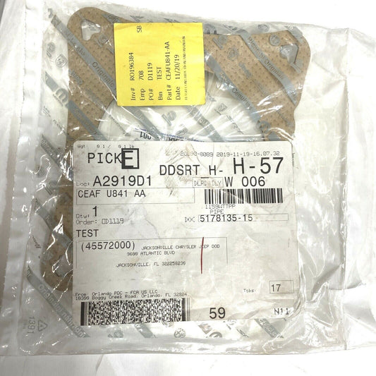 Genuine Mopar Pipe-Exhaust CEAFU841AA New OEM Factory Part Brand New