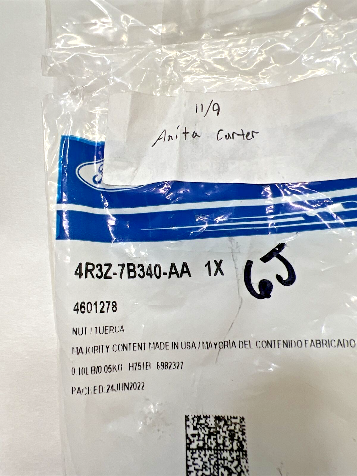 Genuine OEM Ford Nut Connecting 4R3Z7B340AA