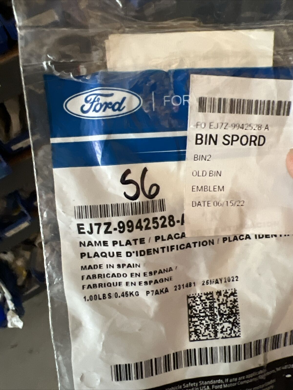 Genuine OEM Ford MKC Emblem 2015-2019 EJ7Z9942528A