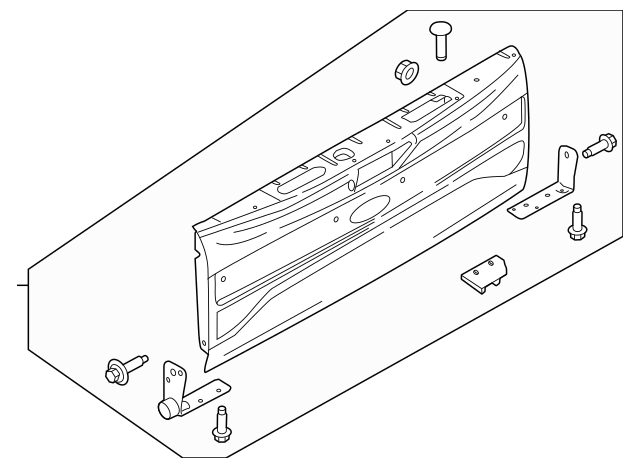 Genuine OEM Ford F250 F350 Superduty Tailgate Assembly 2017-2019 HC3Z9940700A