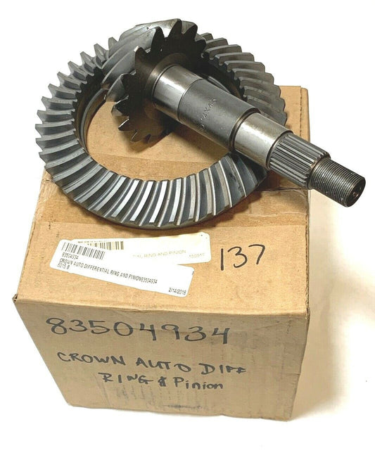 Rear Differential Ring & Pinion Rear for 1987-1990 Jeep Cherokee Crown 83504934