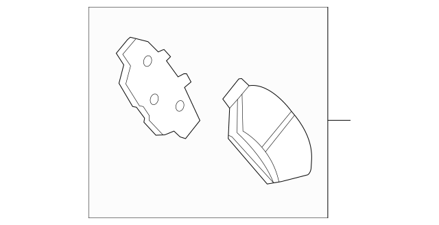 Genuine OEM Ford Frt Disc Brake Pads 2011-2014 Motorcraft BRF1081C CR3Z2001B