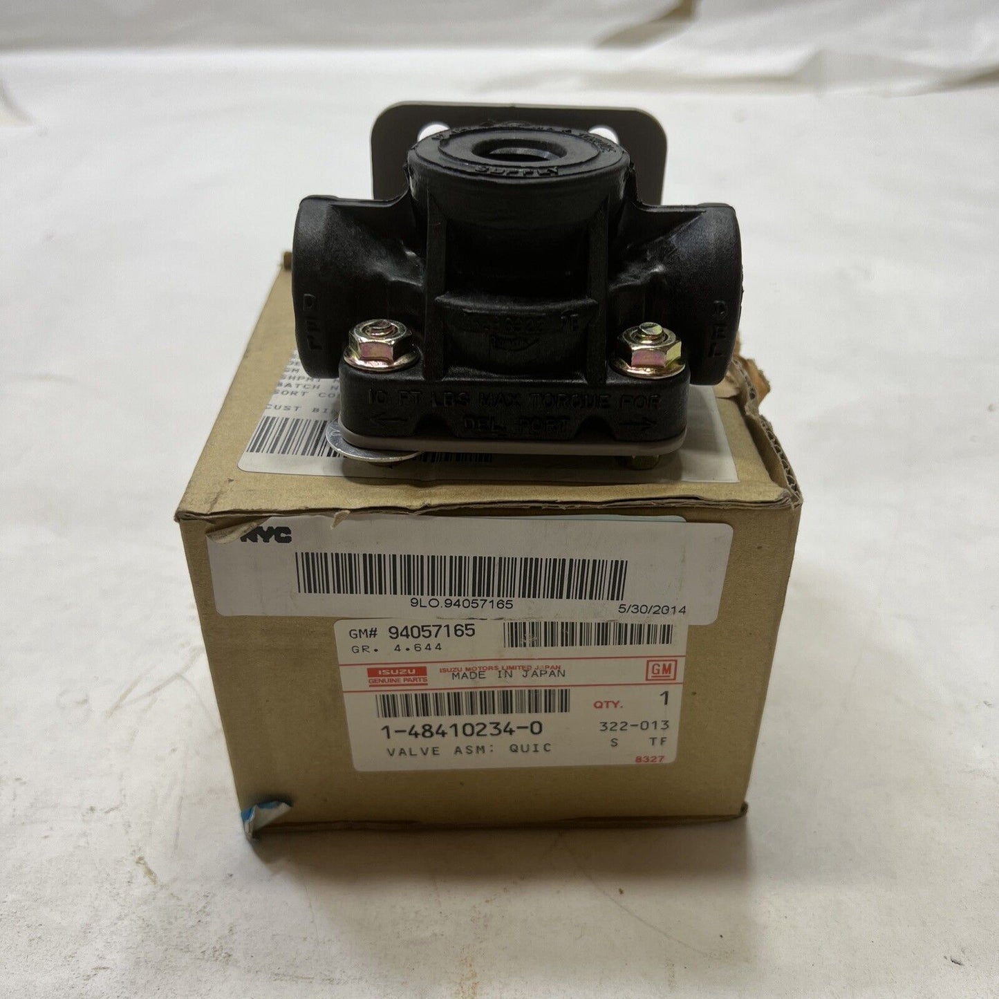 Genuine Isuzu Valve GM 94057165 New OEM 1-48410234-0