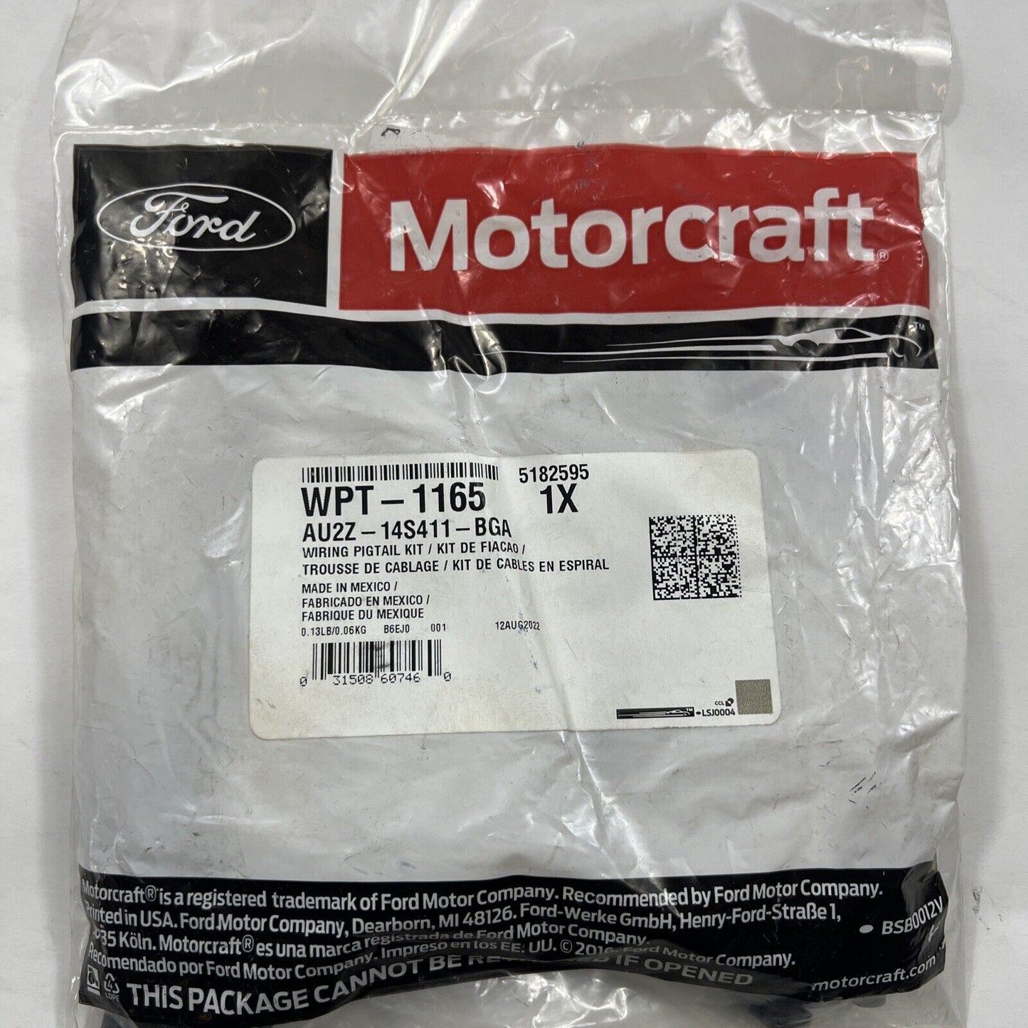 Genuine OEM Ford Climate Control Seat Module Connector Motorcraft WPT1165