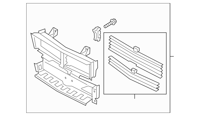 Genuine OEM Ford Mustang Radiator Control Grille Shutter Assembly JR3Z8475F