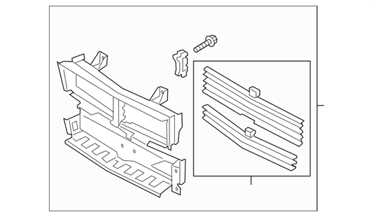 Genuine OEM Ford Mustang Radiator Control Grille Shutter Assembly JR3Z8475F