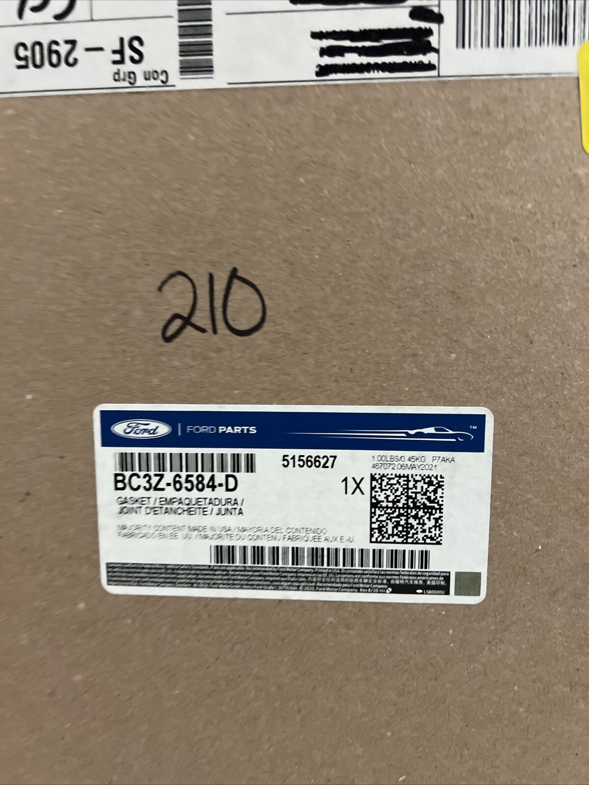 Genuine OEM Ford F-250 Super Duty Right Valve Cover Gasket 2011-2022 BC3Z6584D