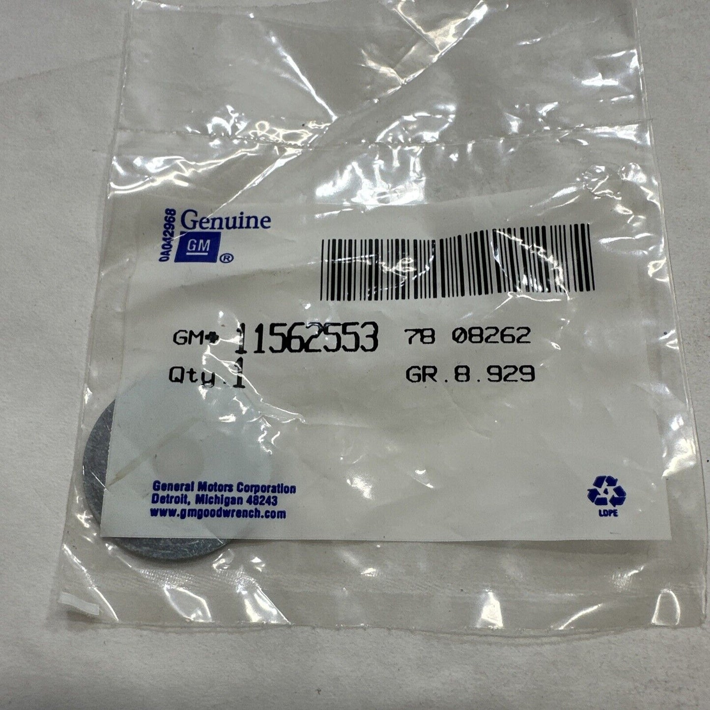 OEM Genuine GM Washer 11562553