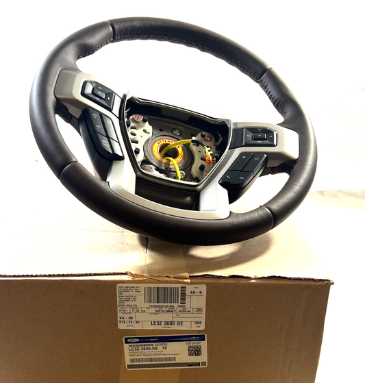 Genuine OEM Ford F250 F350 King Ranch Steering Wheel 2017-2022 NEW LC3Z3600GE