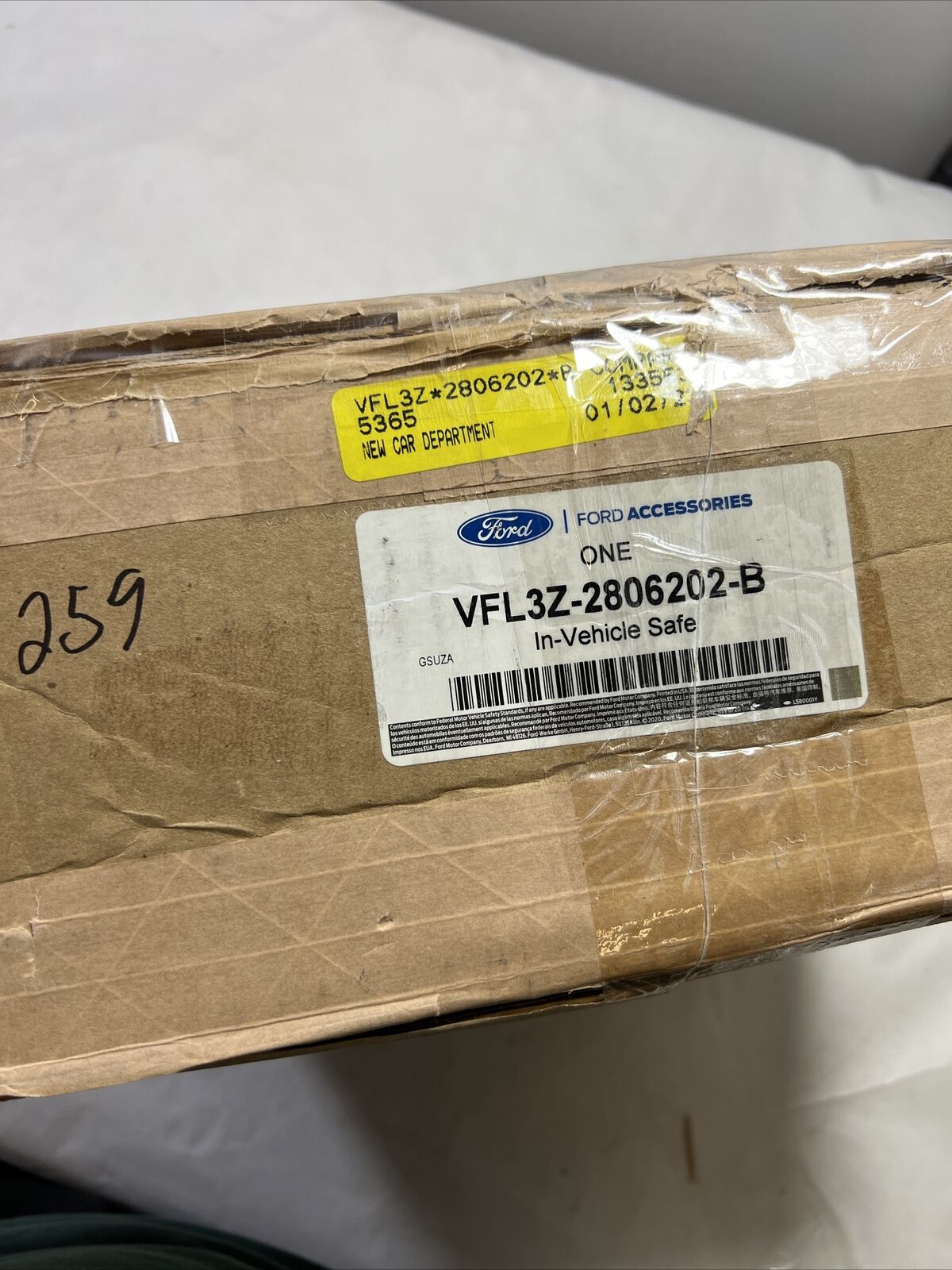 Genuine OEM Ford F-150 Vehicle Safe By Console Vault 2016-2022 VFL3Z2806202B