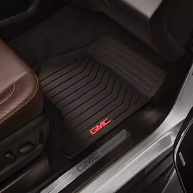 Genuine OEM GM Yukon FRONT All Weather Floor Mats Black 2pcs 2015-2020 23452756