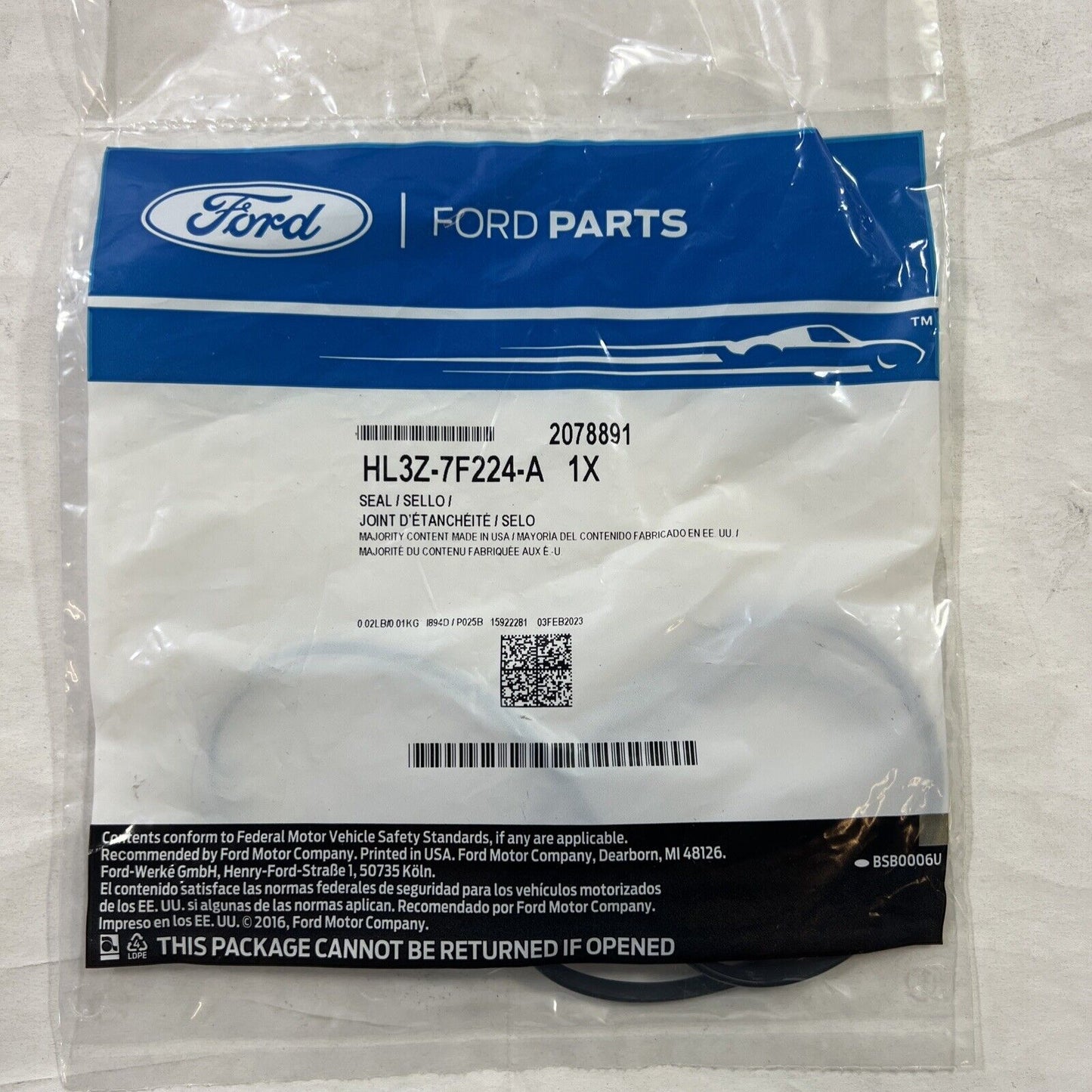 Genuine OEM Ford Seal HL3Z7F224A