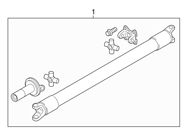 New OEM Ford F150 Driveshaft 2018-2020 w/Limited Slip JL3Z4R602AA