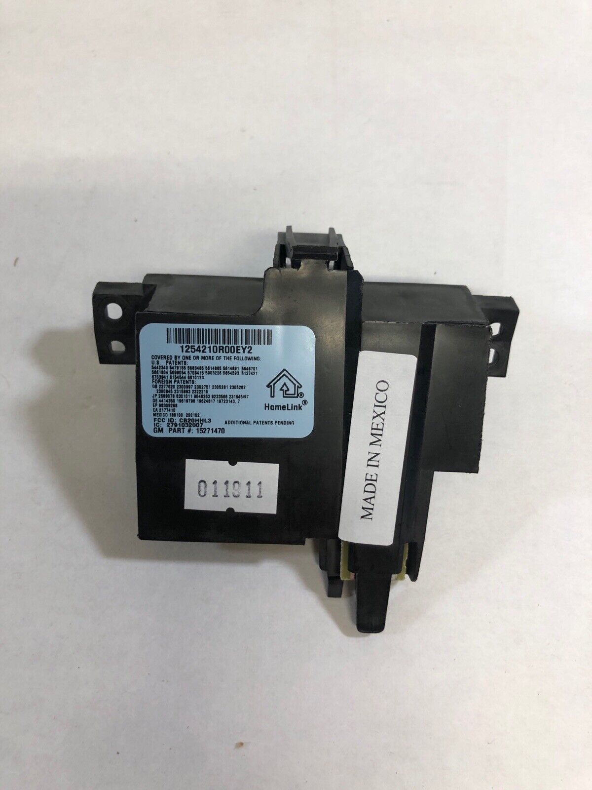 Genuine GM Buick Lucerne Garage Door Opener Transmitter 2006-07 15271470