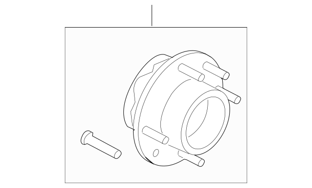 Genuine OEM Ford Front Wheel Hub Bearing Assembly Motorcraft HUB212 DC3Z1104A