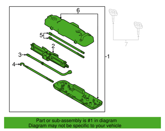 Genuine OEM Ford F-150 Vehicle Lifting Jack & Tool Kit 2009-2014 CL3Z17080B