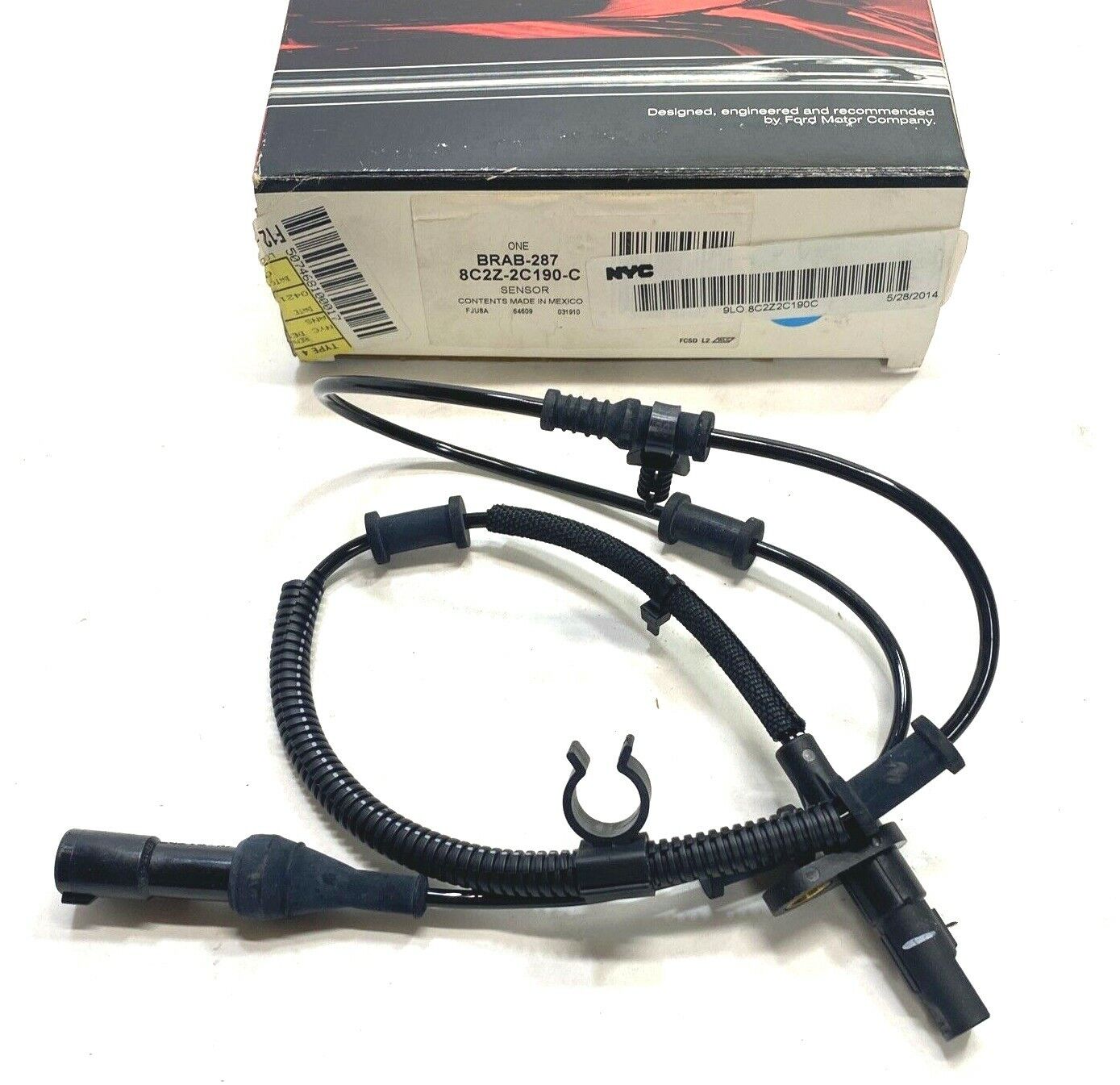 ABS Wheel Speed Sensor Rear Left 2008 Ford E-350 Super Duty MOTORCRAFT BRAB-287