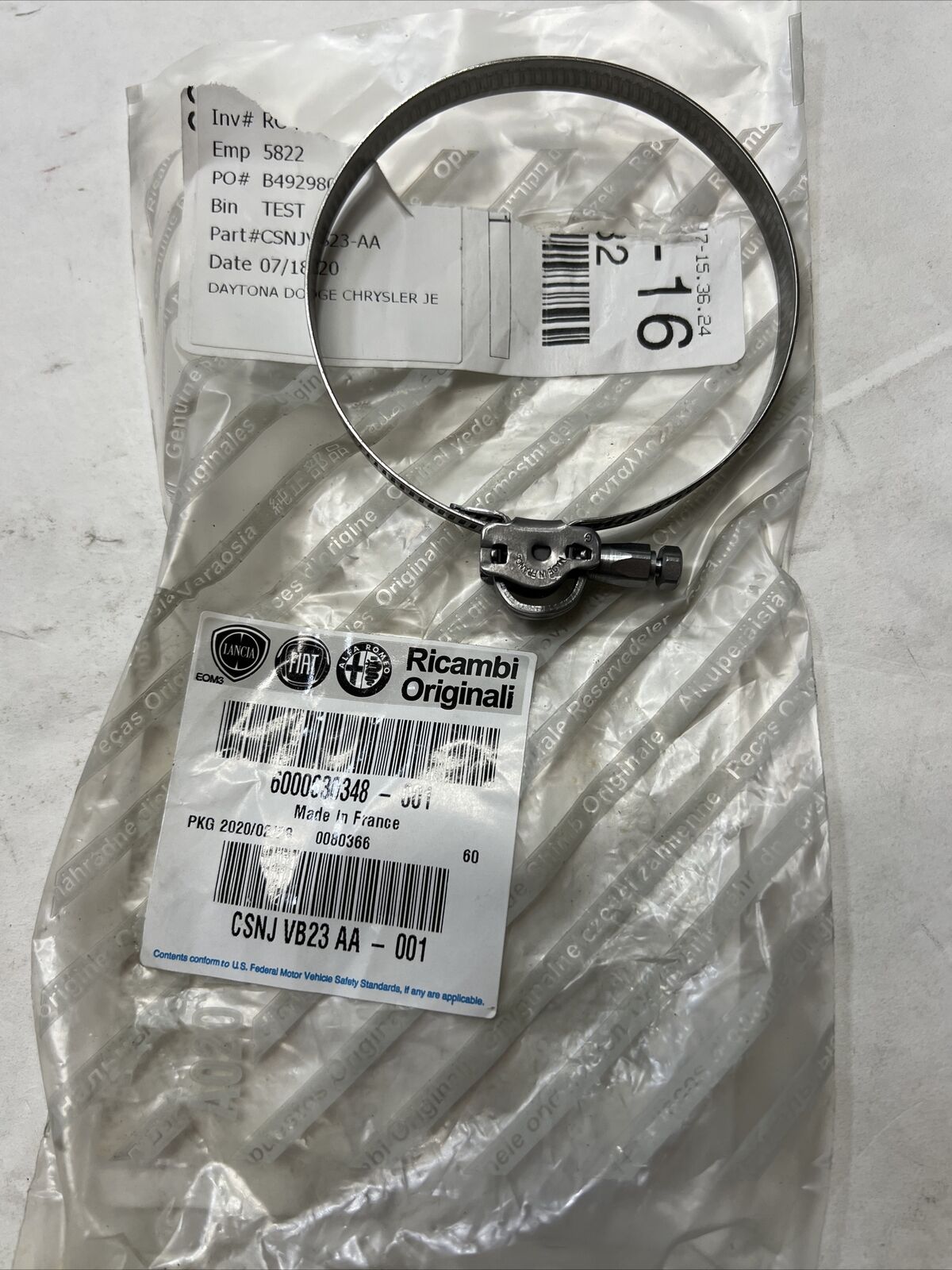 OEM Genuine Mopar Cooling Fan Clamp CSNJVB23AA