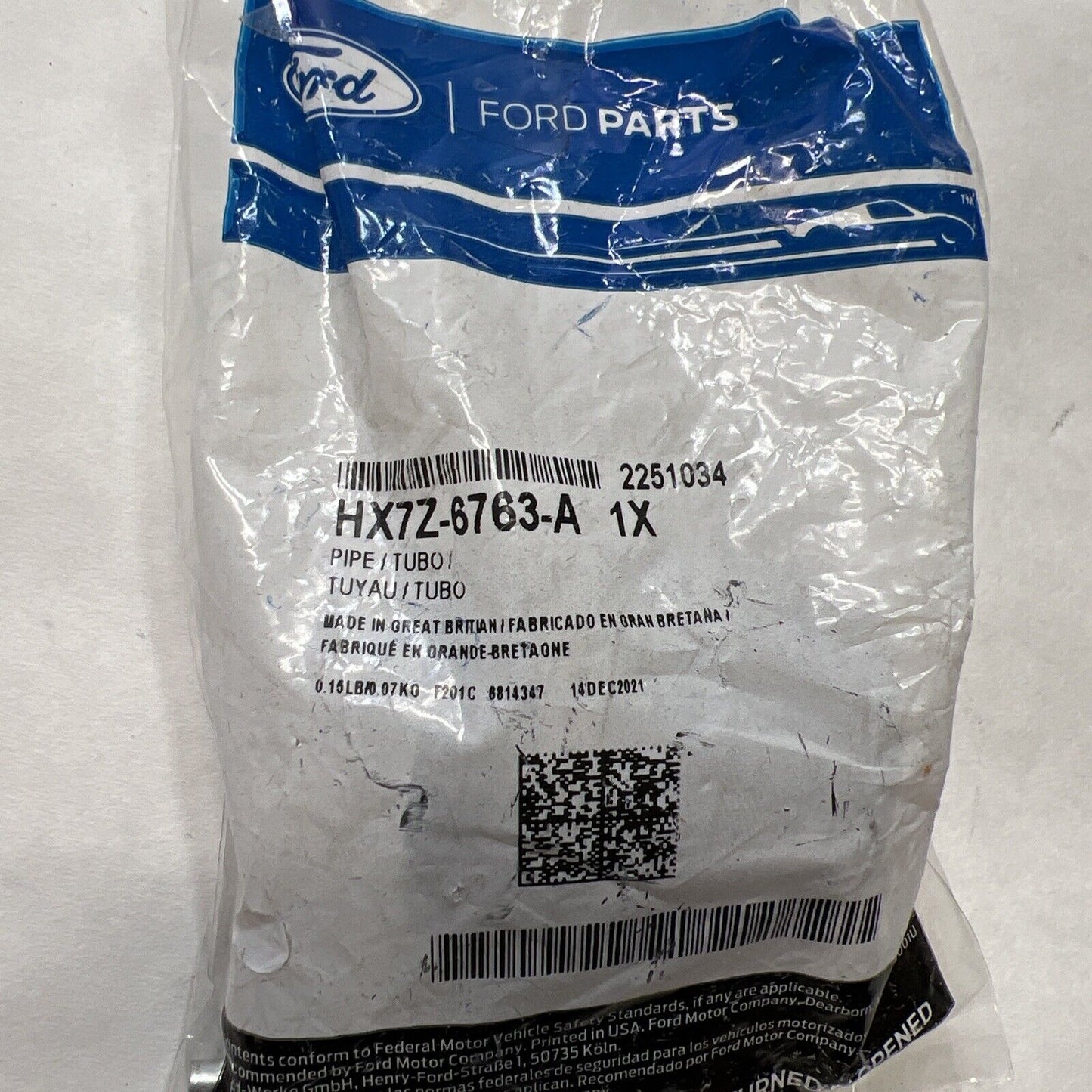 Genuine Ford Filler Tube HX7Z-6763-A