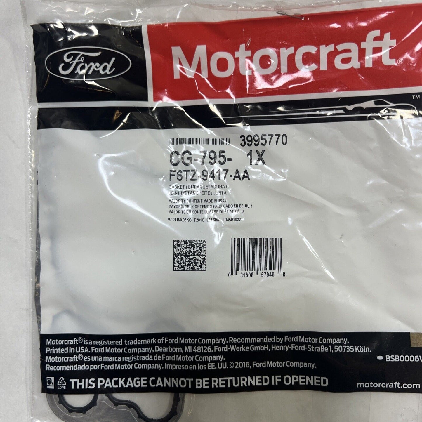 Genuine OEM Ford E-350 Super Duty Fuel Pump Tank Seal 2004-2007 Motorcraft CG795