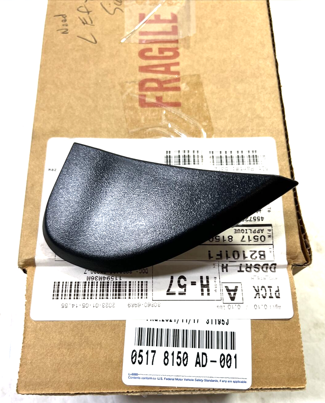 Genuine OEM Mopar Journey Fender Applique 2009-2020 5178150AD