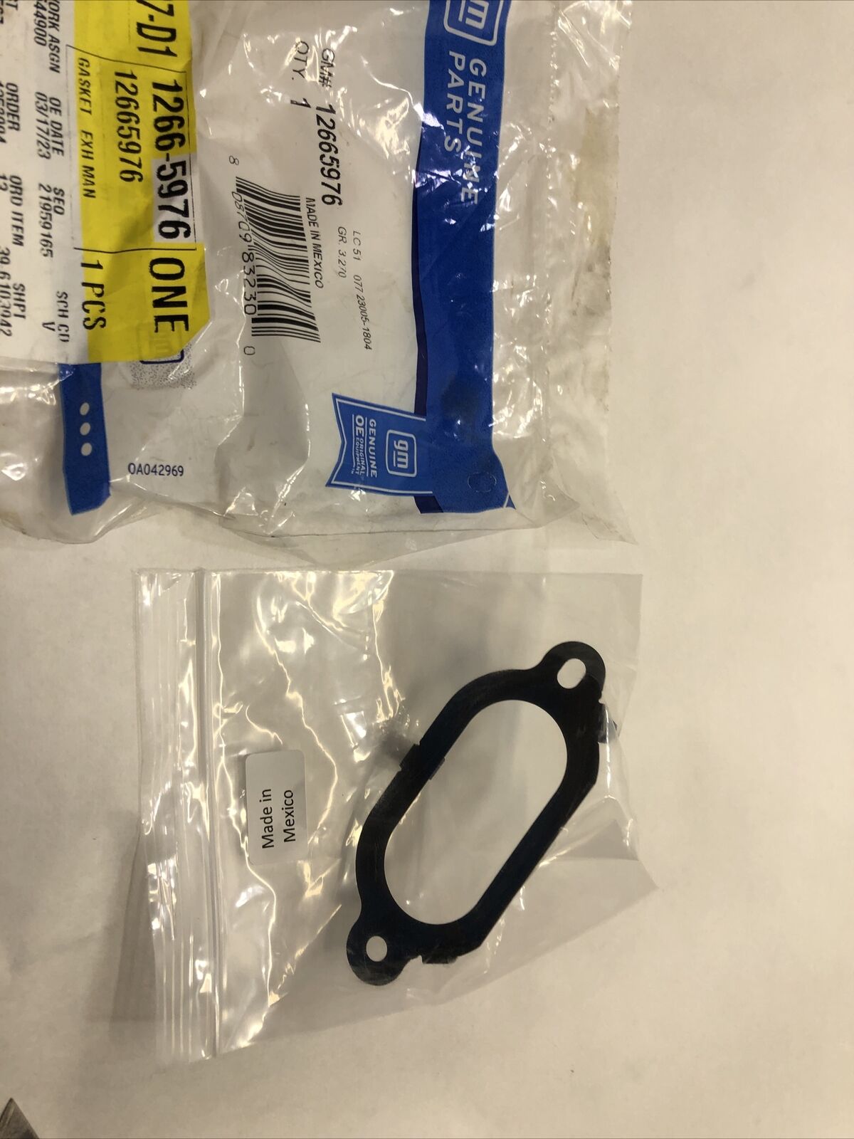 Exhaust Pipe to Manifold Gasket ACDelco GM Original Equipment 12665976