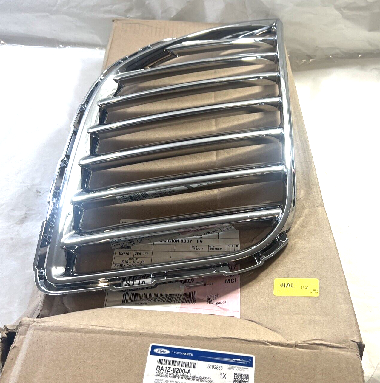 Genuine OEM Ford Front Right Passenger Side Chrome Grille 2011-2015 BA1Z8200A