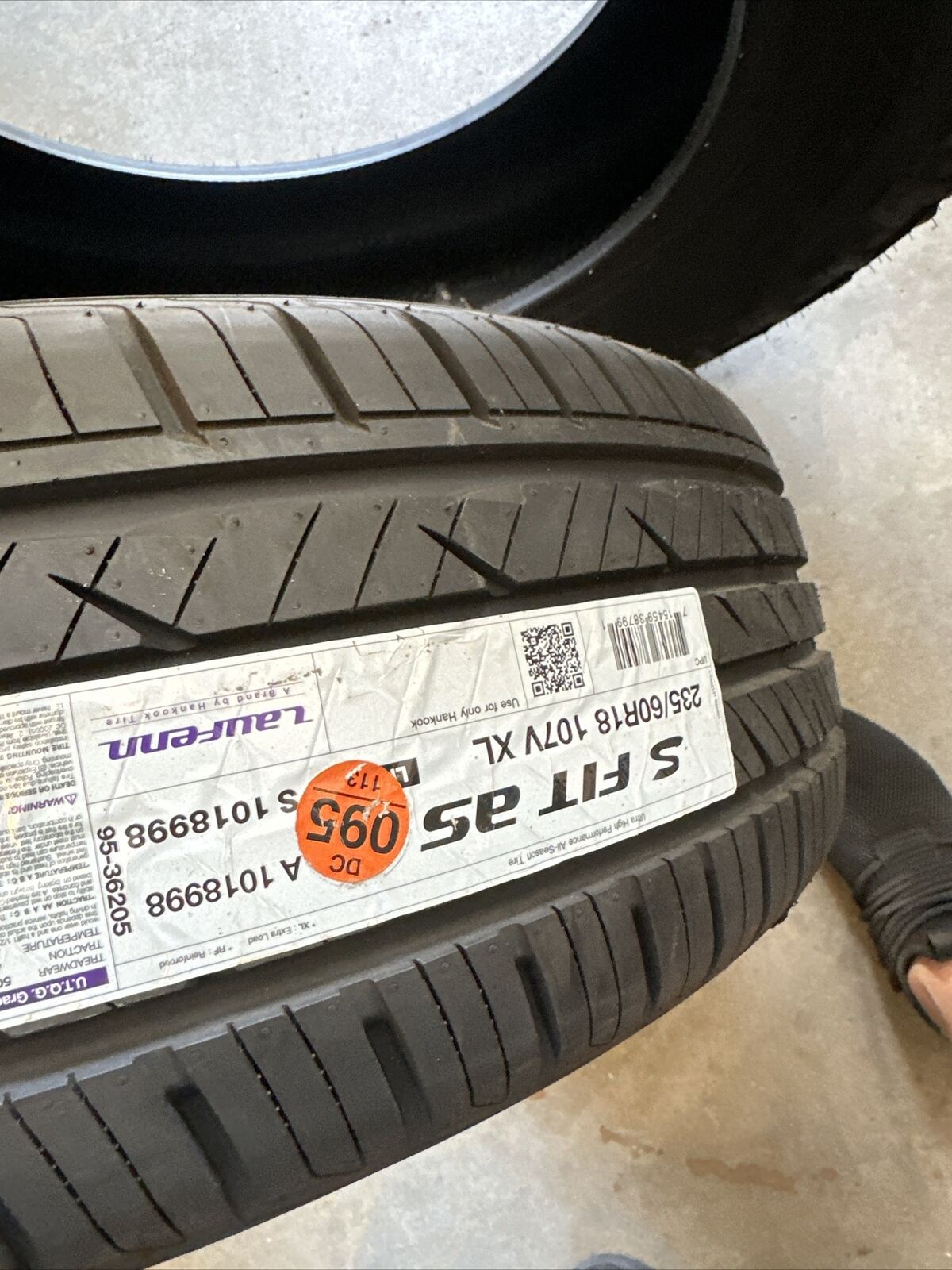 1 New Tire Laufenn (by Hankook) S Fit A/S 235/60R18 107V XL A/S Performance