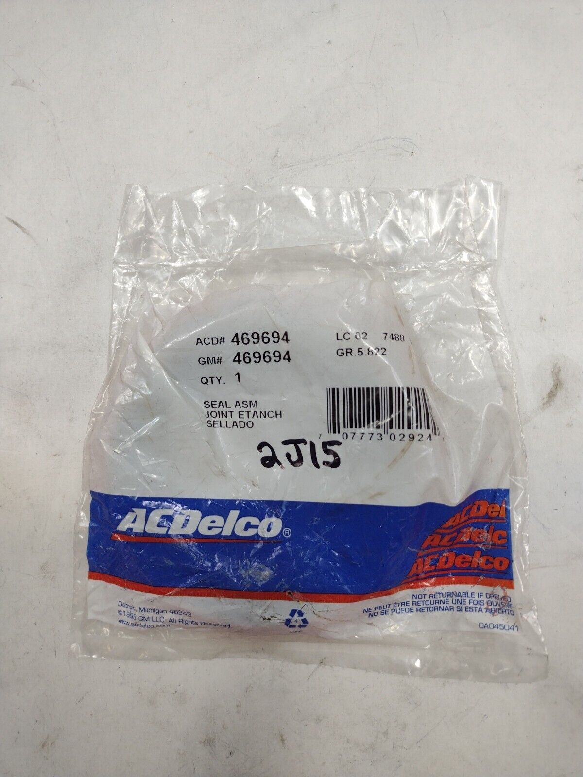 Genuine GM Axle Seal 469694