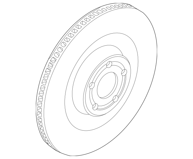 Genuine OEM Ford Mustang Front Disc Brake Rotor Motorcraft BRRF469 LJ9Z1125B