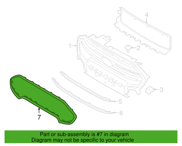 Genuine OEM Ford EcoSport Bumper Grille Panel Finish 2018-2022 GN1Z8419AA