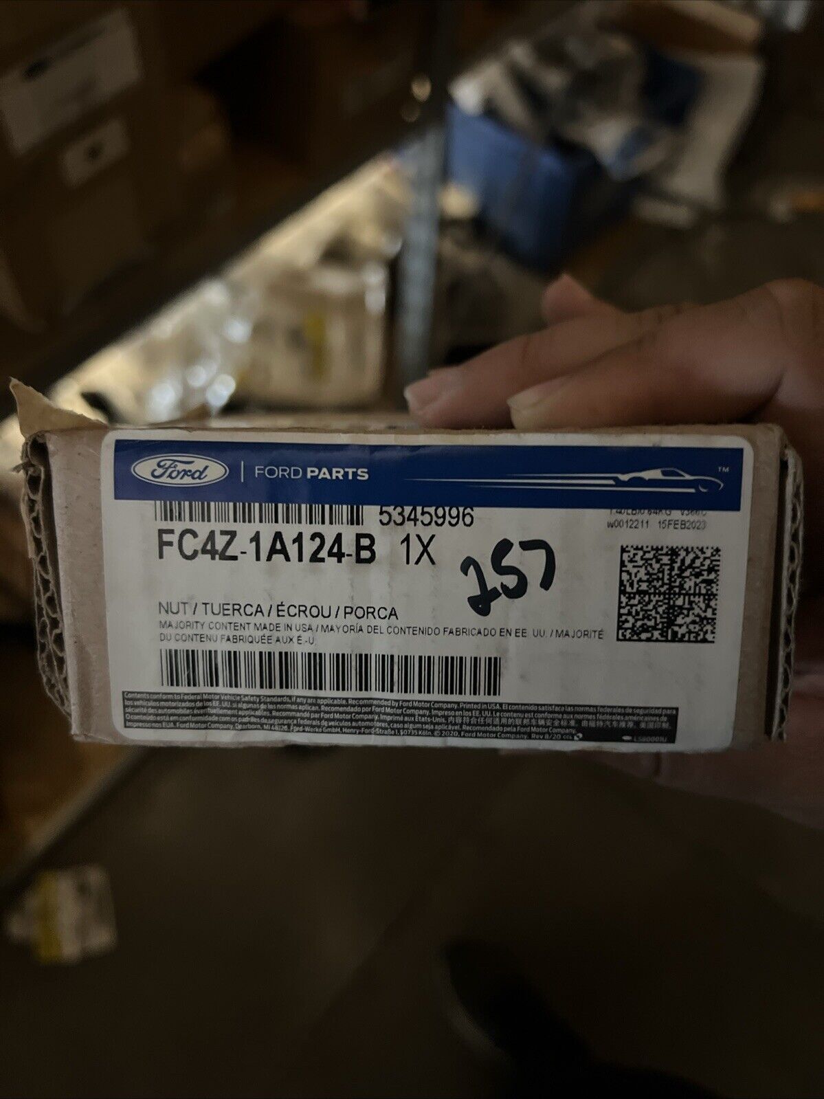 Genuine OEM Ford Nut FC4Z1A124B