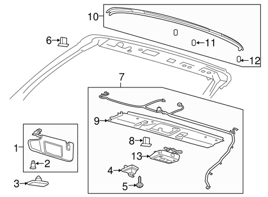 OEM Ford Mustang Interior Roof Molding Trim Convertible 2015-18  FR3Z7650046AA