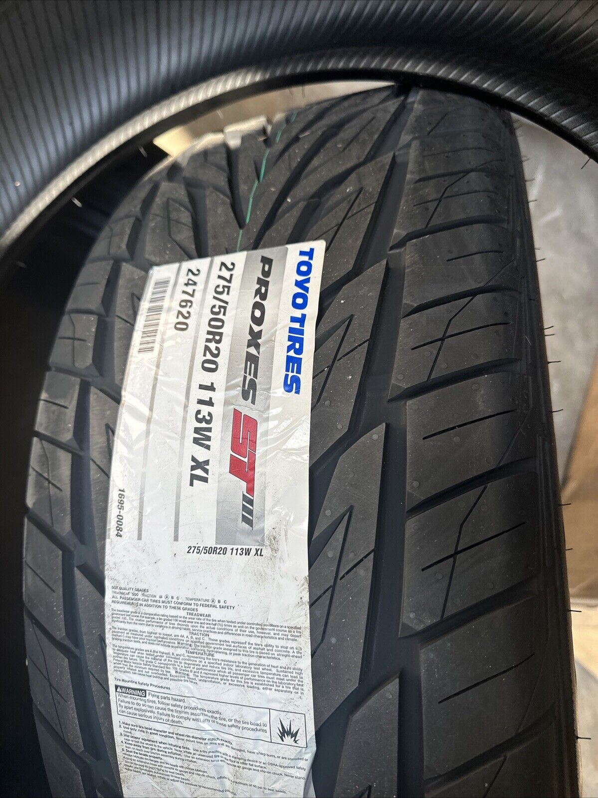 1 New Toyo Proxes STIII Tire - 275/50R20 113W XL -- Fast Shipping!