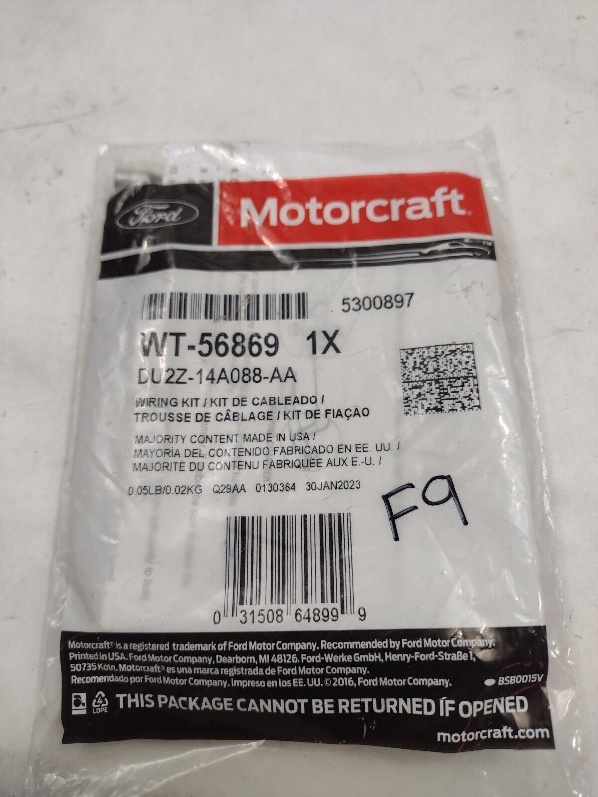 Genuine Ford OE Kit - Terminal DU2Z-14A088-AA (WT-56869)