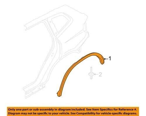 Genuine OEM BMW X3 Wheel Well Fender Flare Arch Molding 2018-2019 51778064826