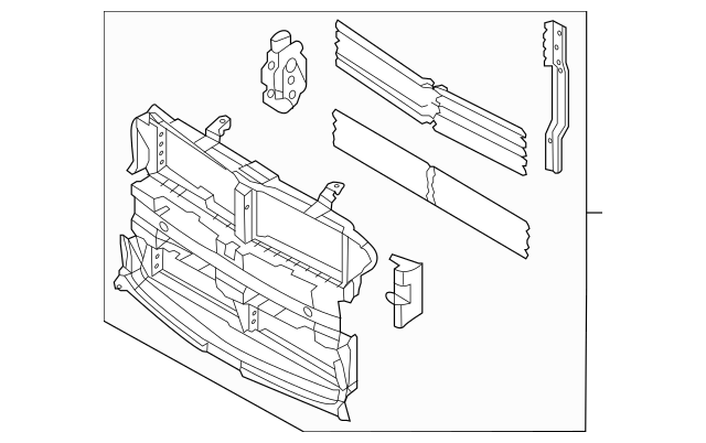 Genuine OEM Ford Taurus Radiator Shutter Assembly 2013-2019 DG1Z8475B