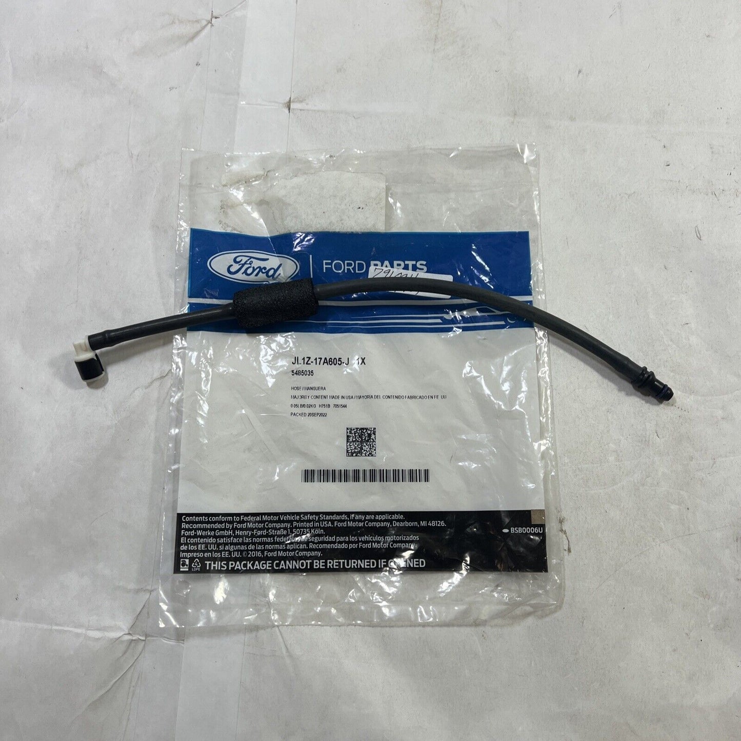 Genuine OEM Ford Expedition Windshield Washer Fluid Hose 2018-2021 JL1Z17A605J