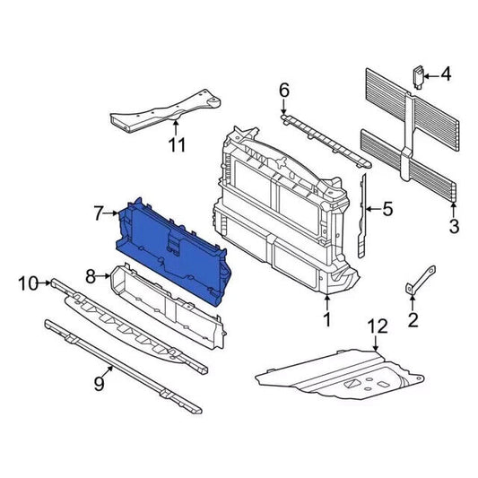 Genuine OEM Ford Maverick Radiator Support Air Deflector 2022-2024 NZ6Z8312A