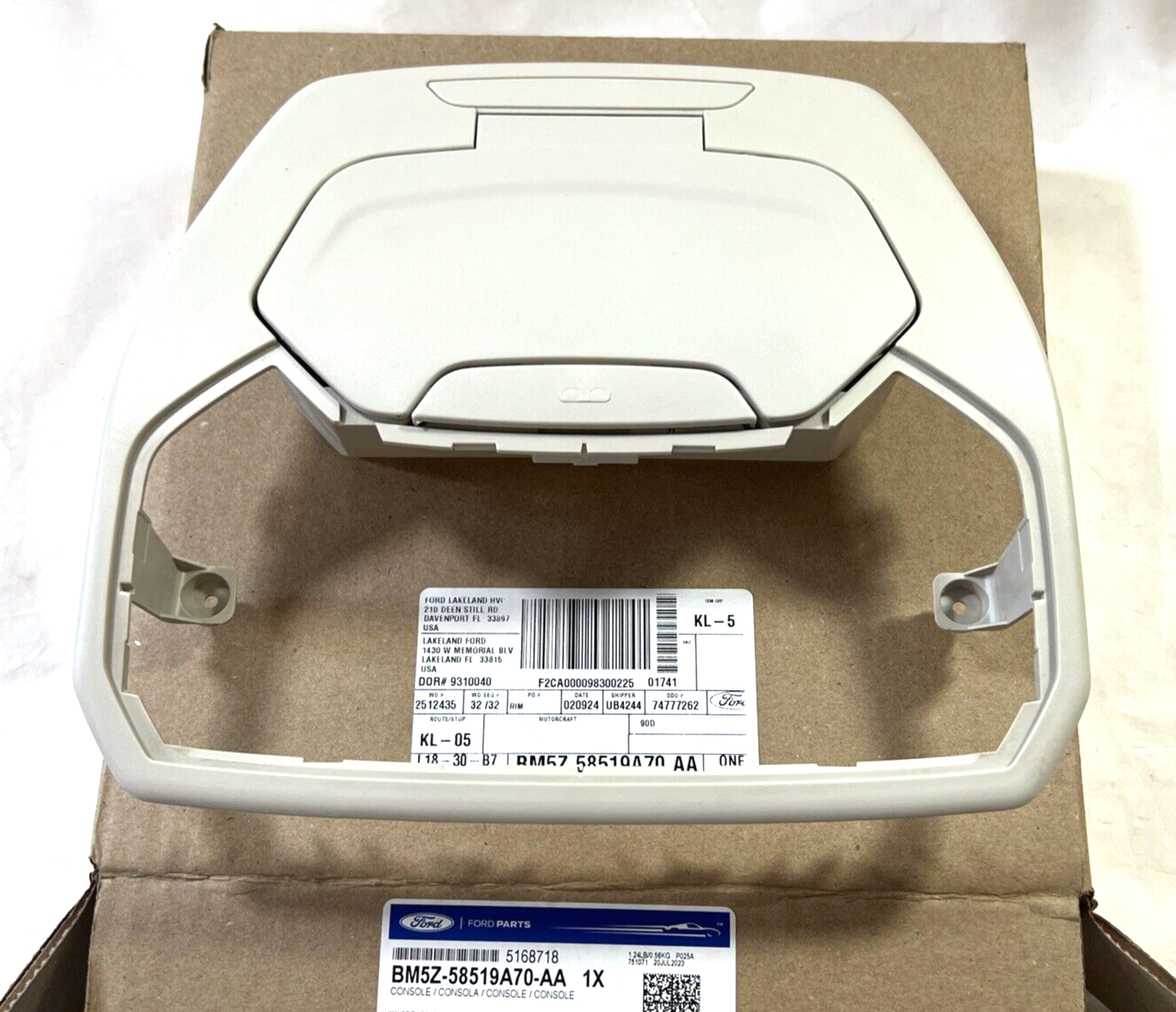 Genuine OEM Ford C-Max Focus Overhead Console Assembly 2012-2018 BM5Z58519A70AA