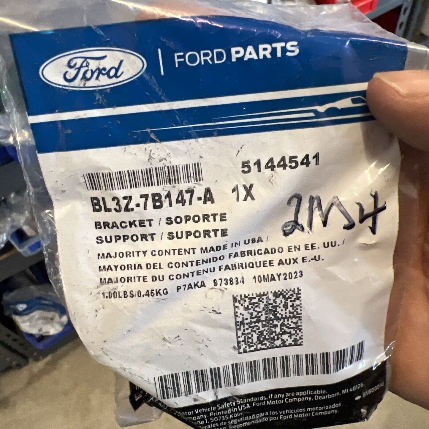 FORD OEM F-150 Transmission Oil Cooler-Return pipe support bracket BL3Z7B147A